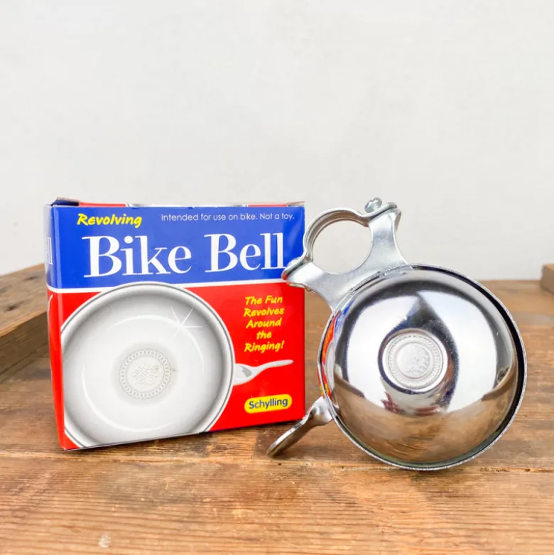 Sonnette de vélo chromée