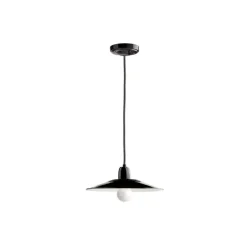 Suspension en porcelaine blanche et émail Ø 28 cm