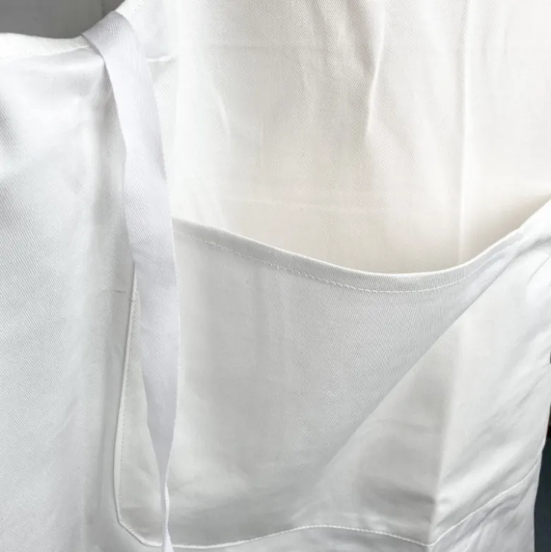 Tablier en coton blanc Maison Empereur