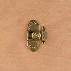 Targette perles en laiton patiné Louis XVI
