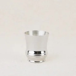 Timbale de baptème en métal argenté
