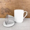 Tisanière en porcelaine blanche 0,30L