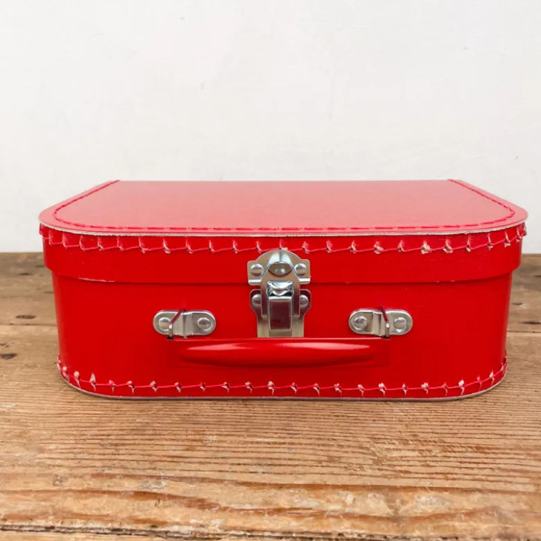 Valise rouge en carton