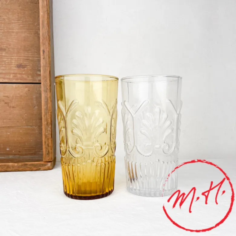 Verre motif Palmes