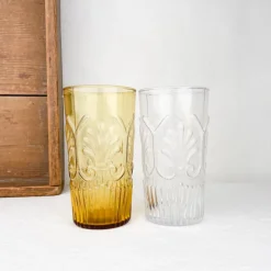 Verre motif Palmes