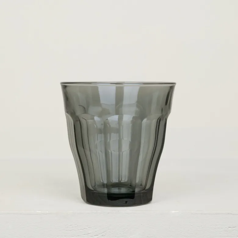 6 verres Picardie 25 cl gris fumé