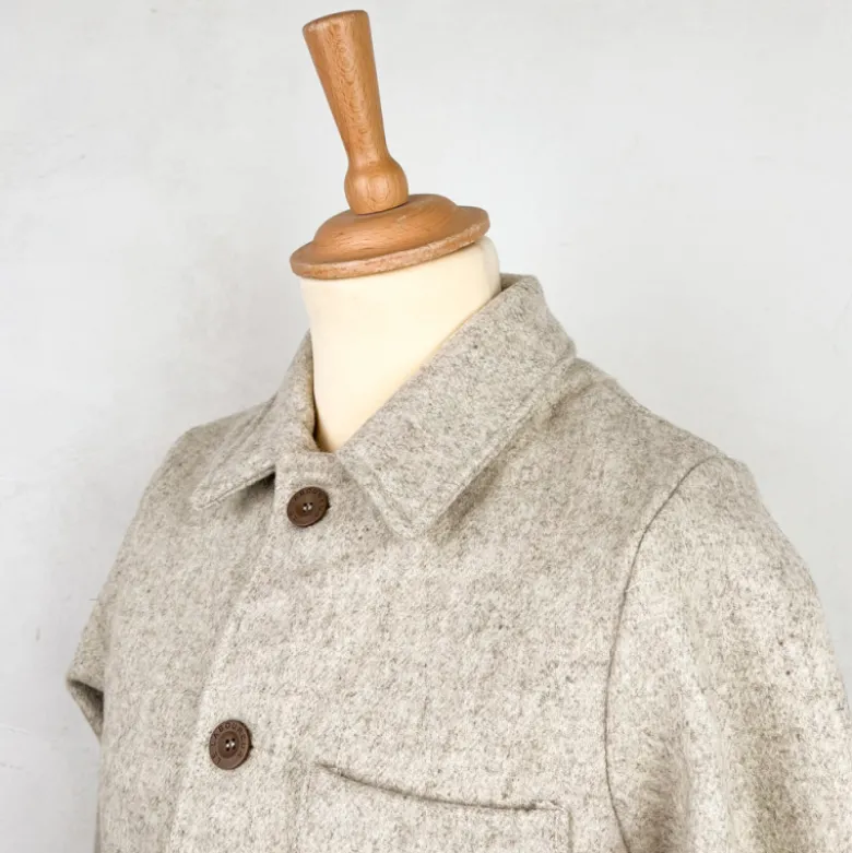 Veste en laine écrue Le Laboureur