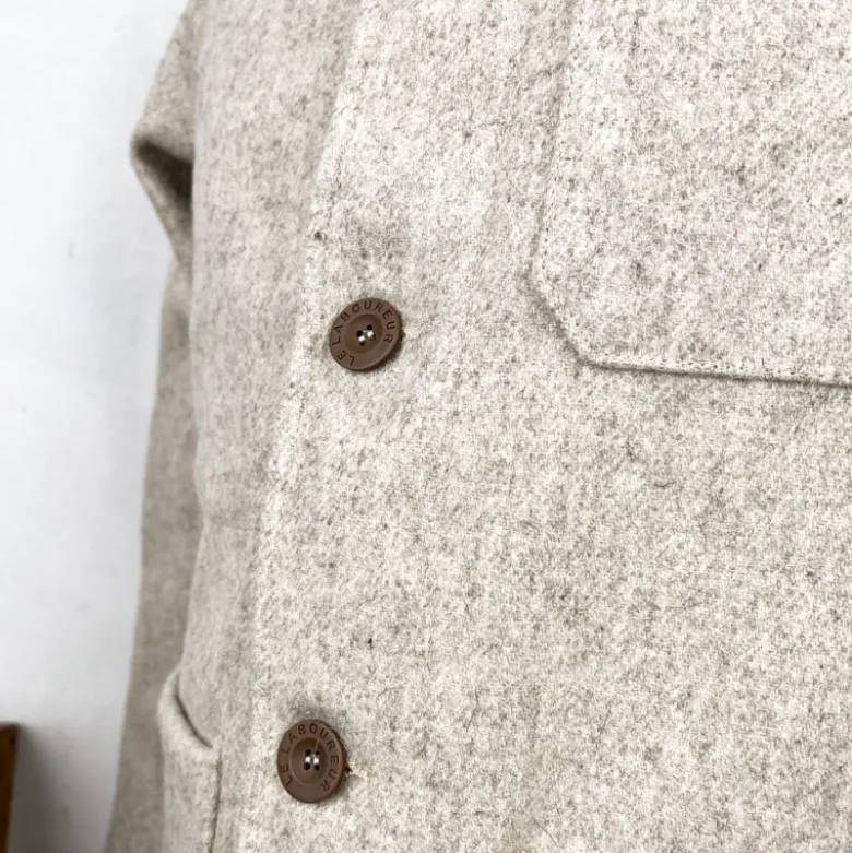 Veste en laine écrue Le Laboureur