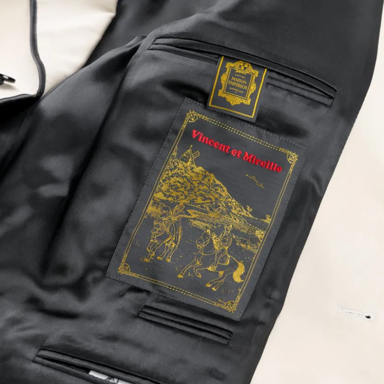 Veste Gardian en moleskine écrue