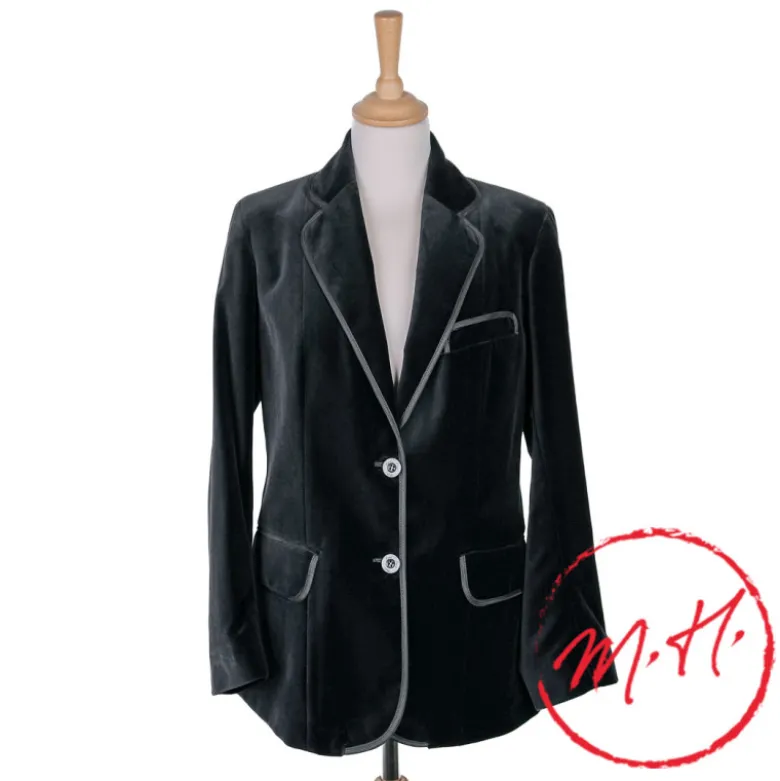 Veste Gardian Femme Velours Noir
