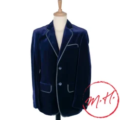 Veste Gardian Homme Velours Bleu