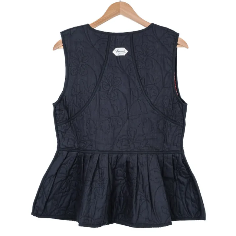 Veste sans manche réversible cachemire