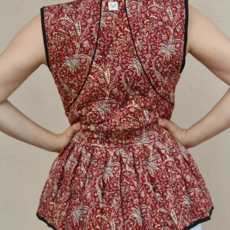Veste sans manche réversible cachemire